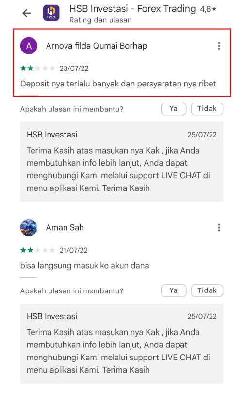 Deposit di HSB dan Persyaratannya Ribet