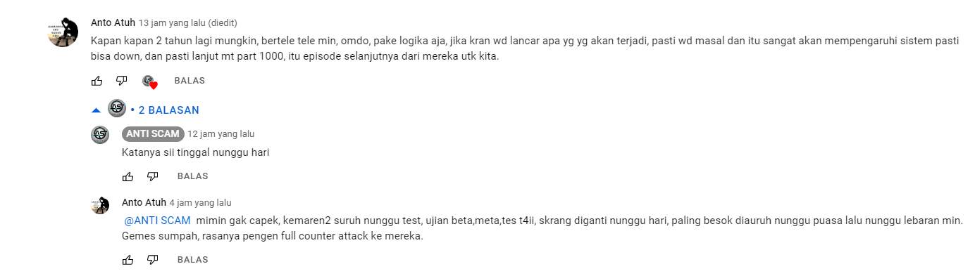 Mana Nih Janji WD ATG, Tidak Ada Kejelasan!