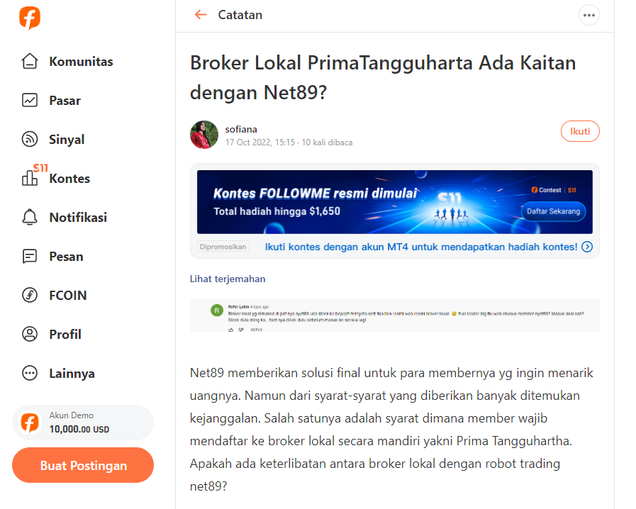 Broker Prima Tangguharta Disebut dalam Solusi Final yang Diberikan Net89, Apakah Saling Berhubungan?