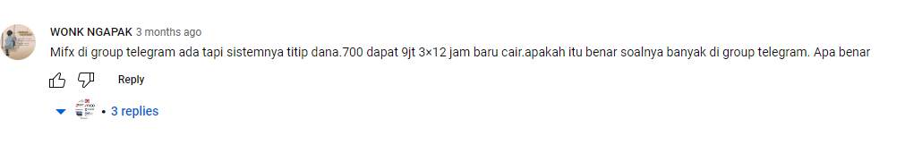 Benarkah MIFX Membuka Jasa Titip Dana di Telegram?