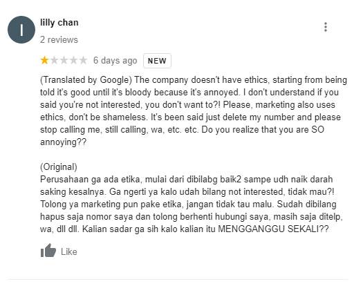 Diteror Marketing Rifan Setiap Hari, Pengguna Kesal!
