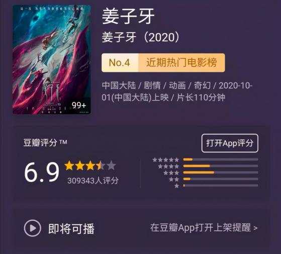 姜子牙 票房 上映 传媒 光线 电影