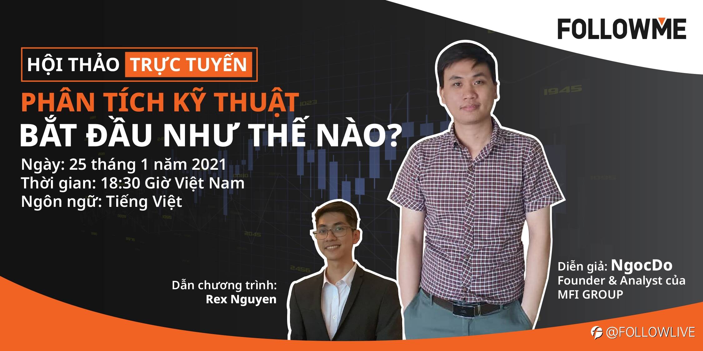 FOLLOWLIVE Xem lại video : Phân tích kỹ thuật - Bắt đầu như thế nào?