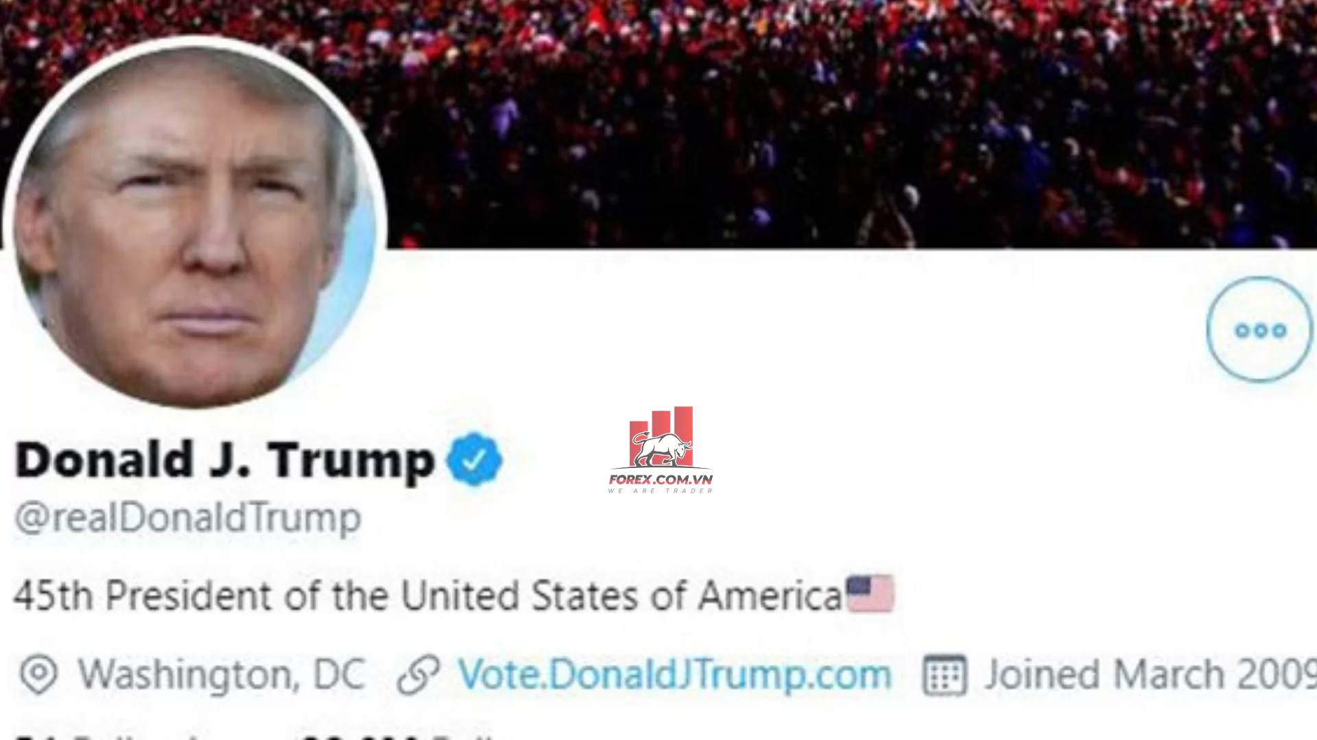 Cổ phiếu Twitter khi khóa vĩnh viễn tài khoản của Trump