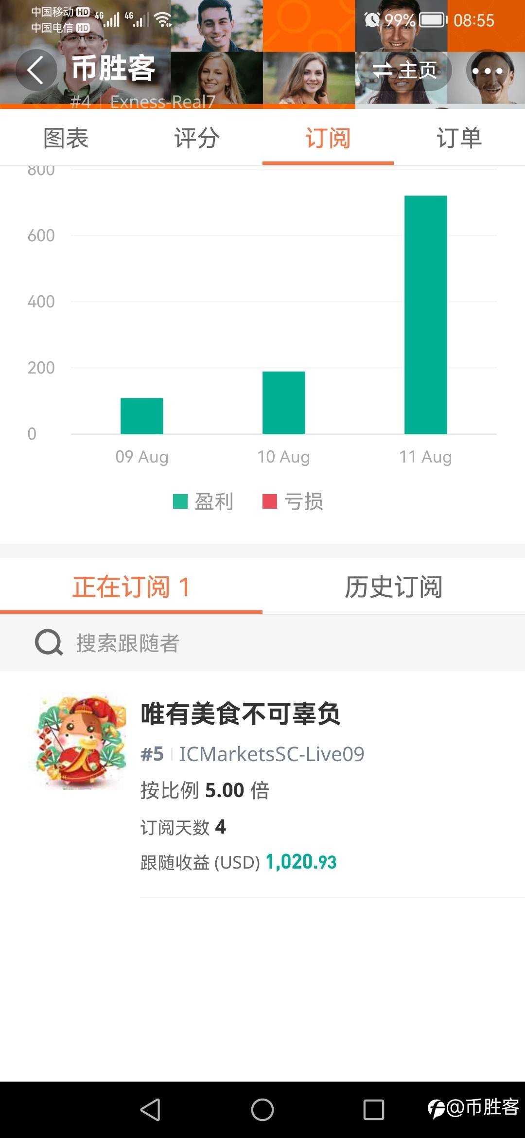 感谢第一位订阅者