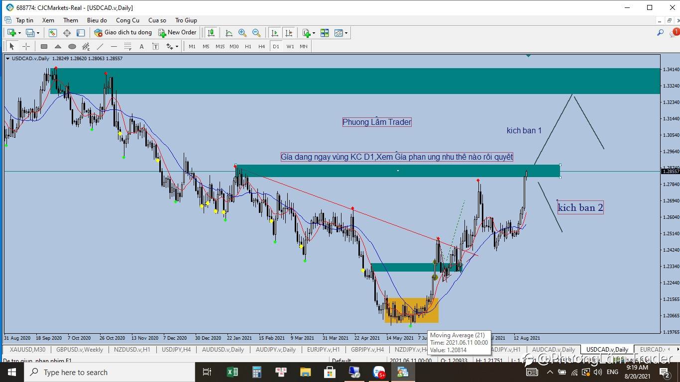 Nhận định về thị trường Forex 20/8.