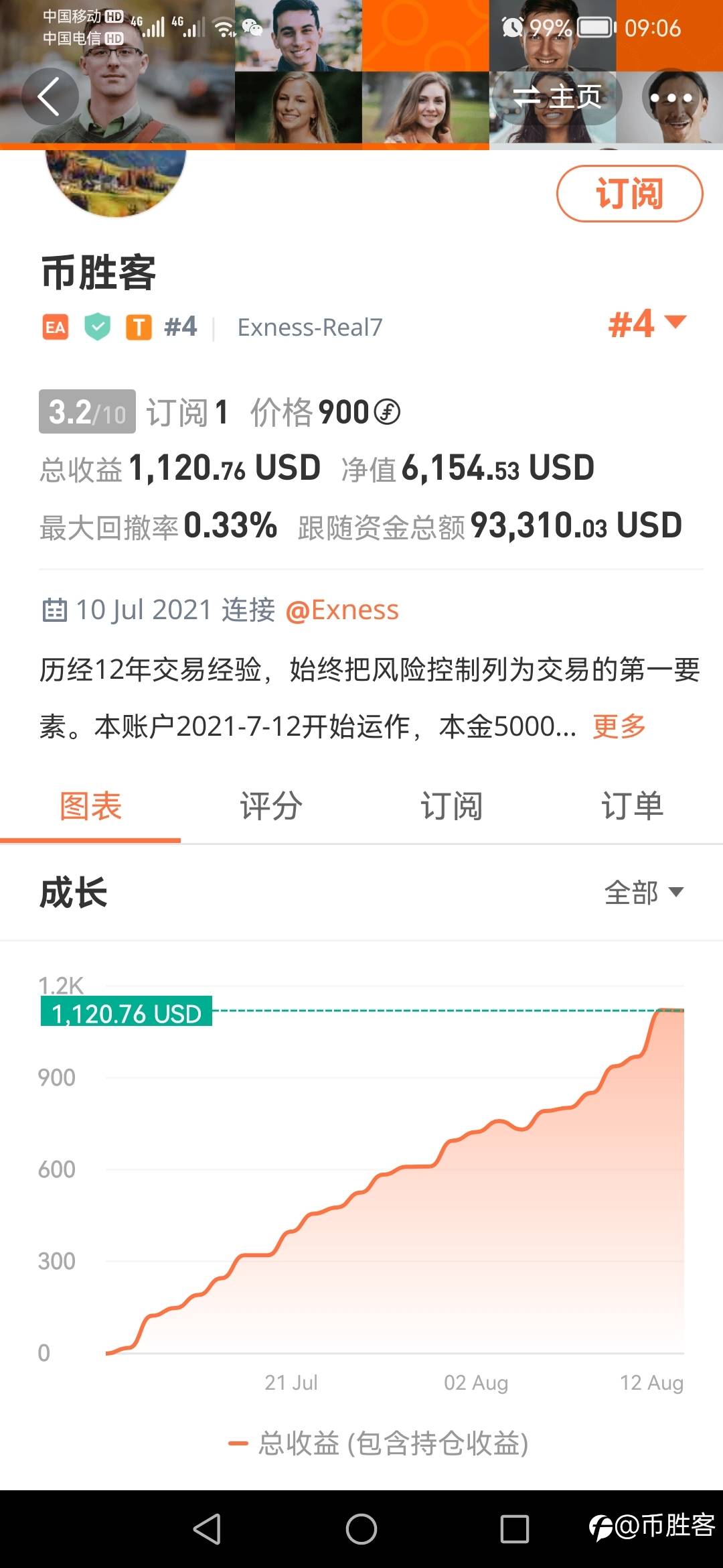 感谢第一位订阅者