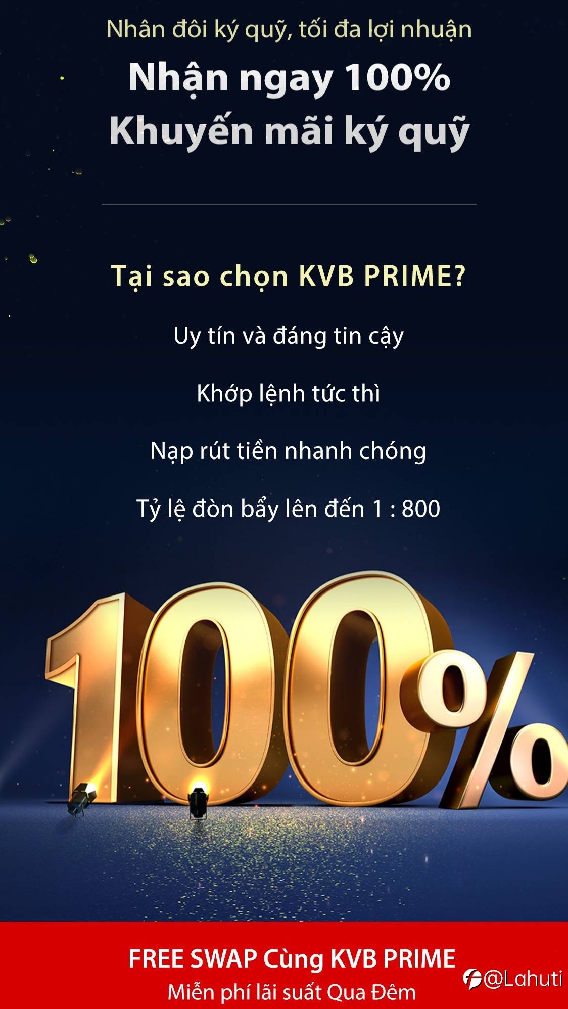 BONUS 100% SÀN KVB