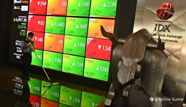 Saham IHSG Terjebak di Zona Merah, Hingga Penutupan Sesi 1
