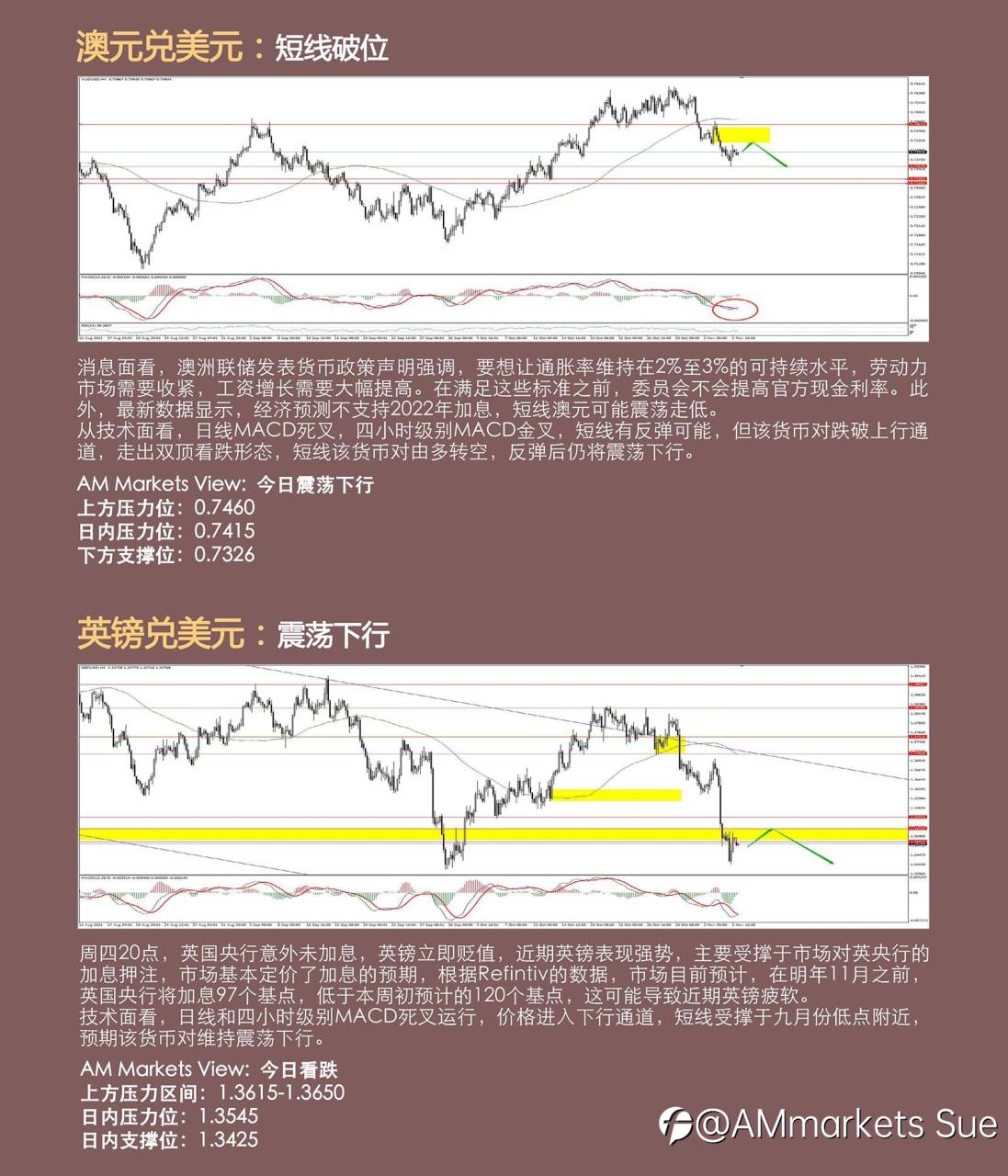 11.08AMMARKETS分析报告(非美震荡加剧,黄金强势上行)