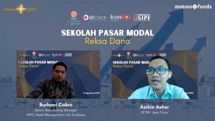 Tingkatkan Literasi, MNC Asset Menagement-BEI Jatim Gelar Webinar Sekolah Pasar Modal Reksa Dana